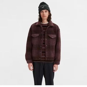 COZY VINTAGE RELAXED FIT SHERPA TRUCKER JACKET